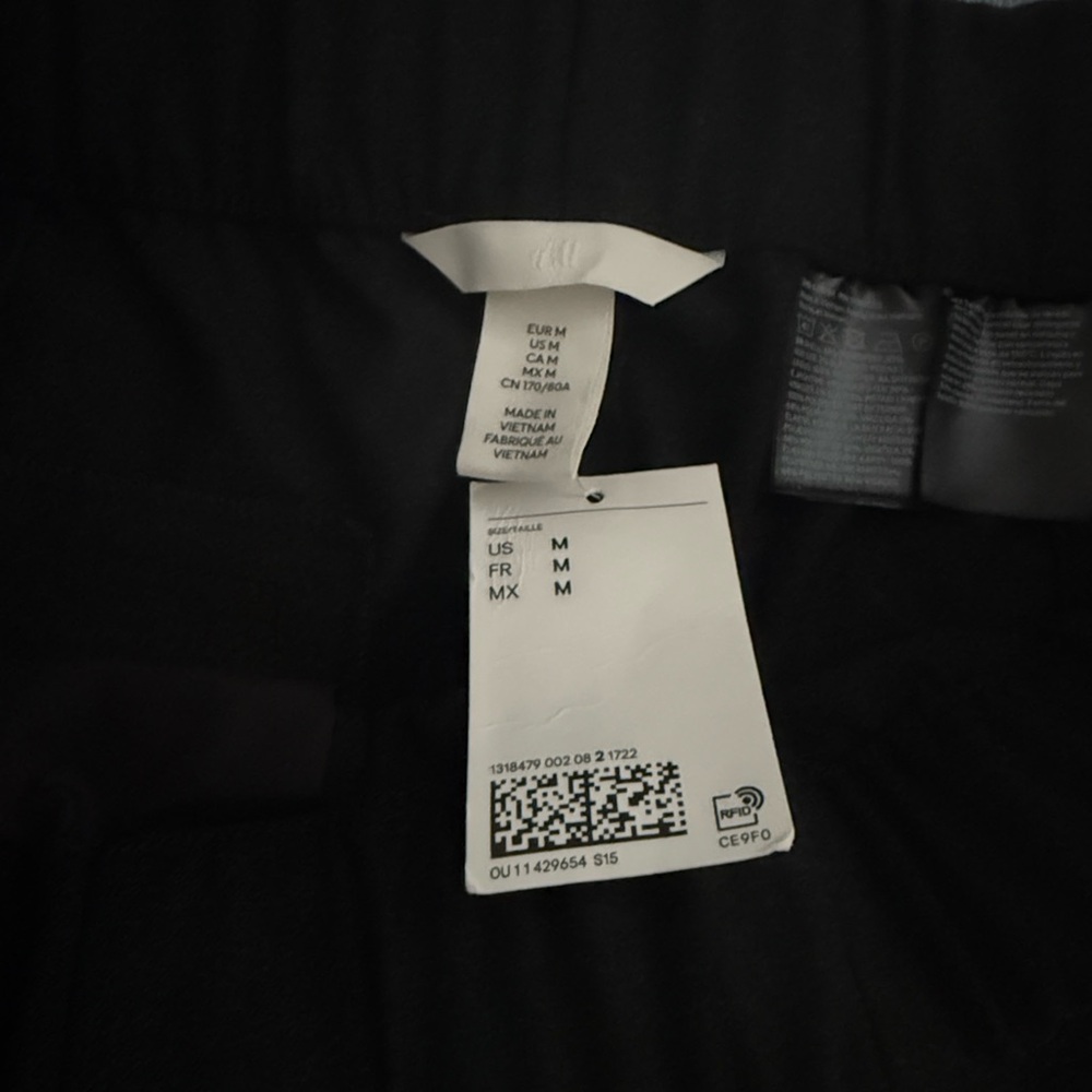 Black pants with Size Tag - M